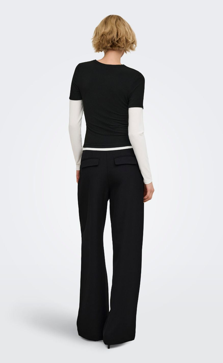 ONLY Bukser - Miles Pleat - Black