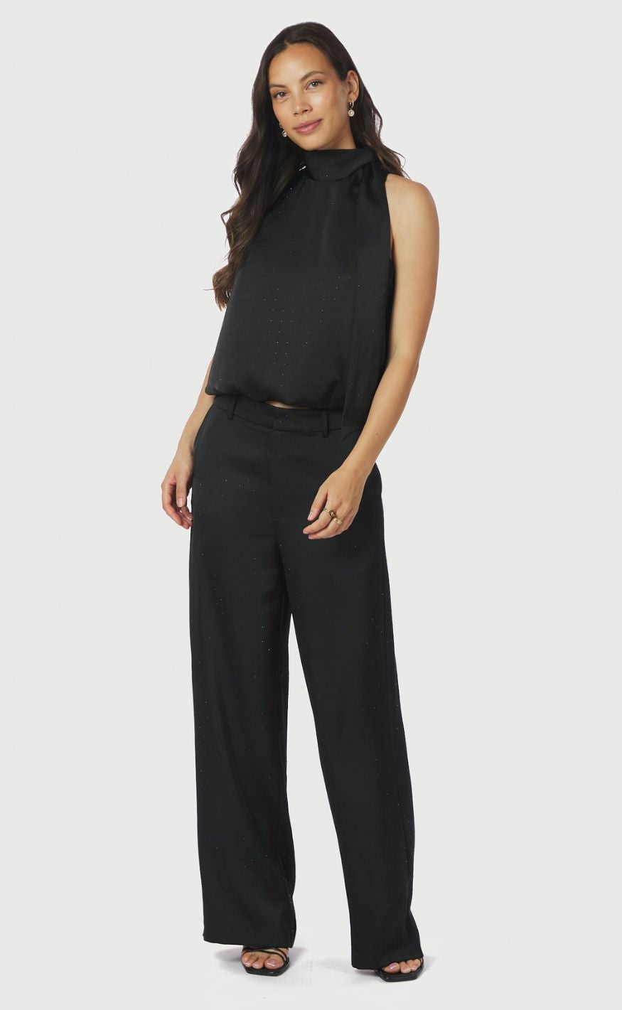 Neo Noir Topp - Veda Heavy Sateen Bedaz - Black