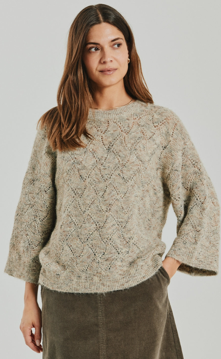 Freequent GenserGenser - Estweed - Oyster Grey Melange