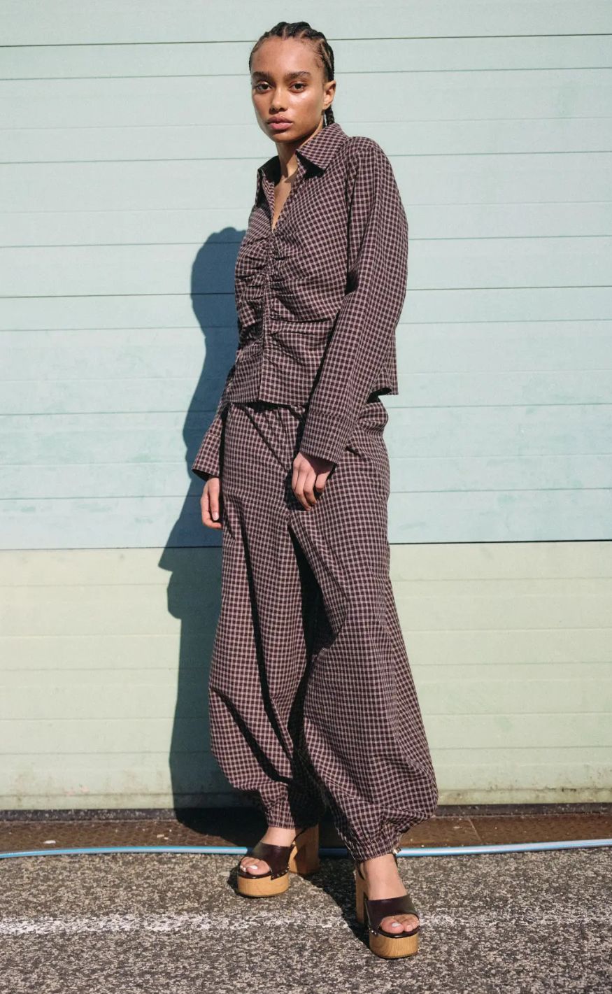 Noisy May Skjorte - Trix - Chocolate Brown/Begie