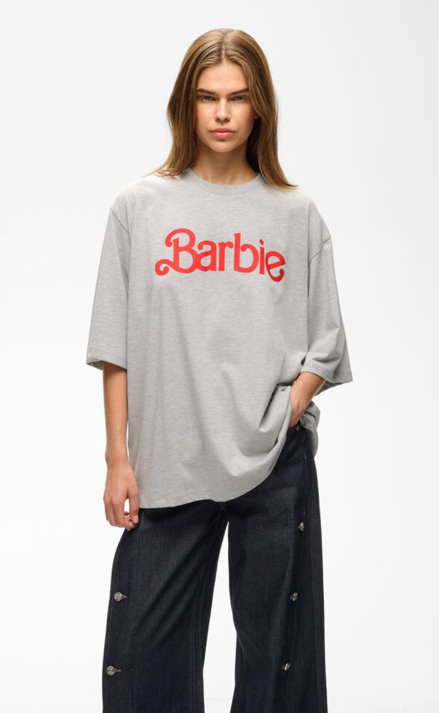 Gestuz T-shirt - Nadya - Light Grey Melange