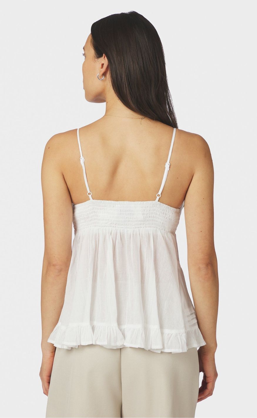 Neo Noir Topp - Elvena S Voile - White