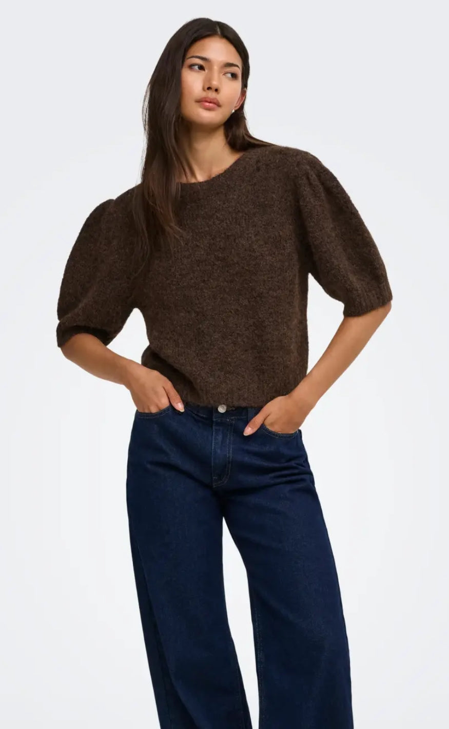 ONLY Genser - Nellie SS - Coffee Bean Melange
