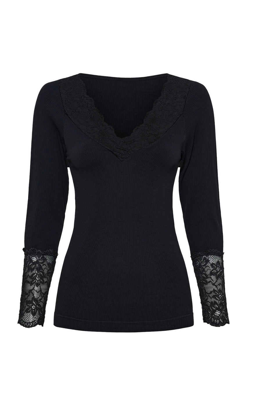 Tim & Simonsen Bluse - Belen Costina Lace - Nero