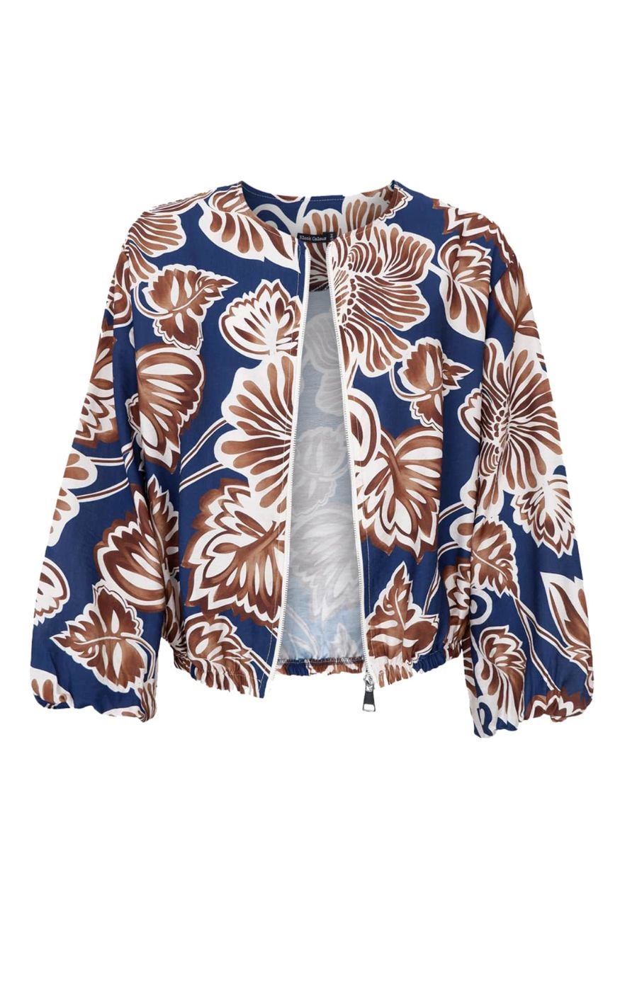 Black Colour Jakke - Line Bomber - Navy