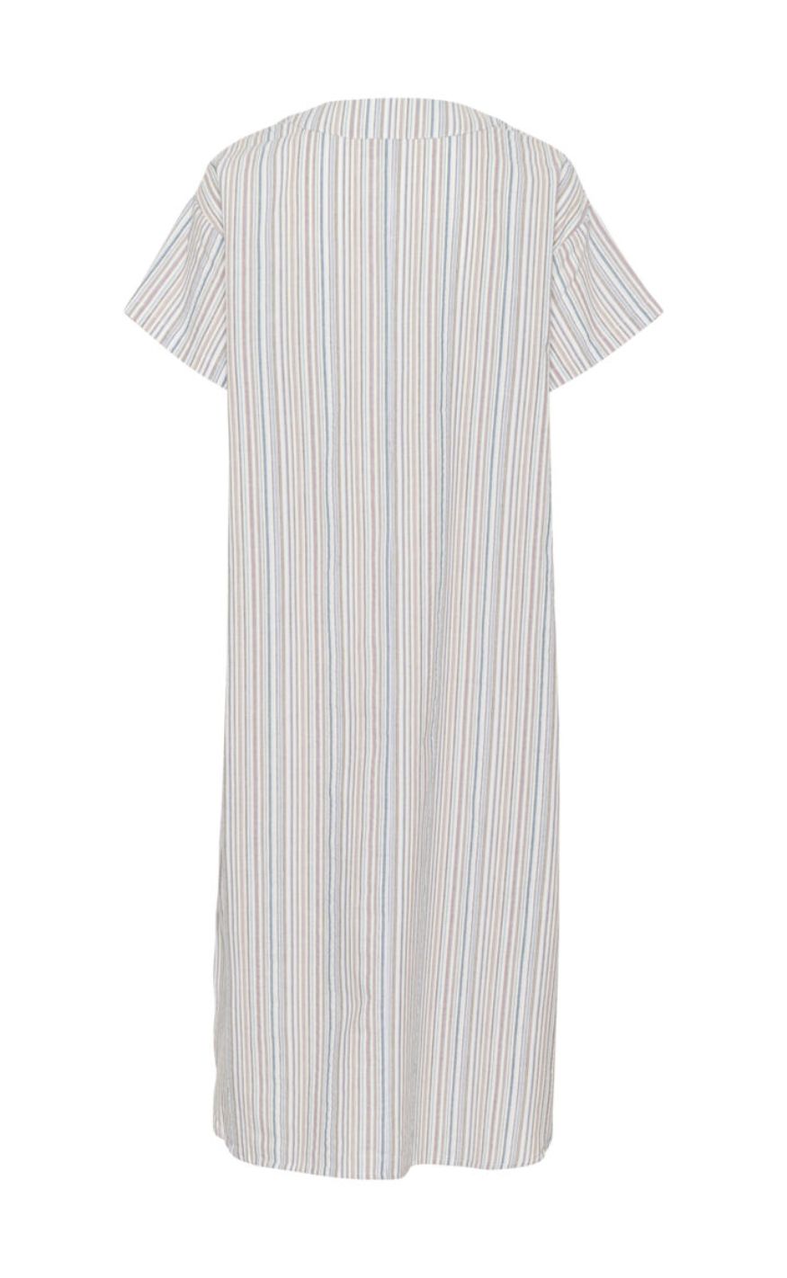 Culture Kjole - Twila - Blue Stripe