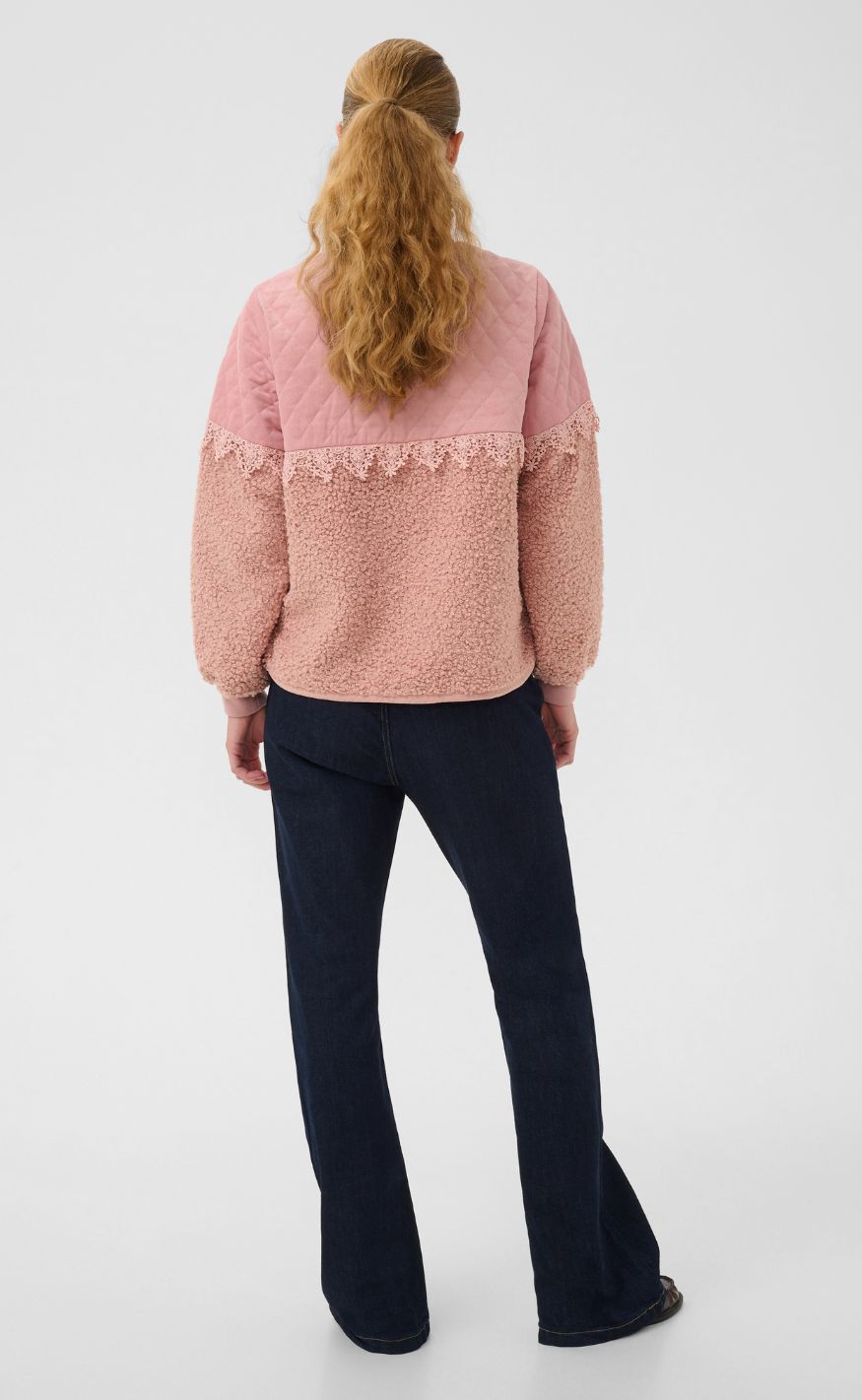 Culture Jakke - Lenia Catina Teddy - Pale Mauve