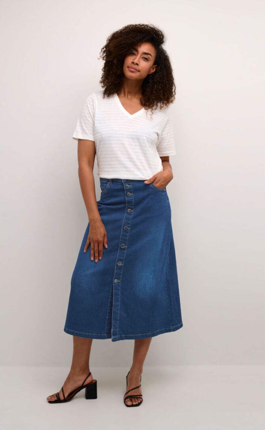 Culture Skjørt - Ami - Dark Blue Wash