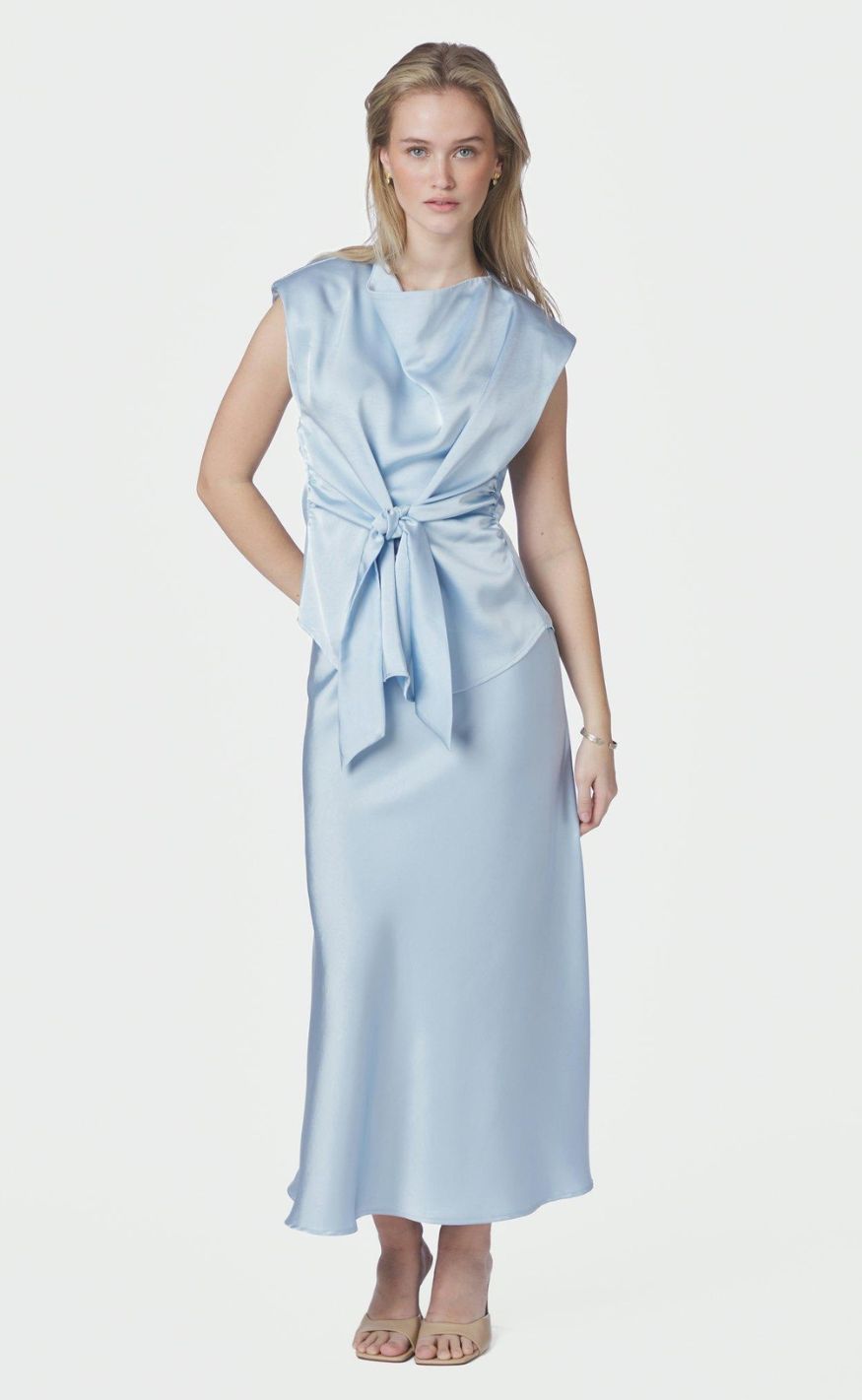 Neo Noir Topp - Katarim Heavy Sateen - Light Blue