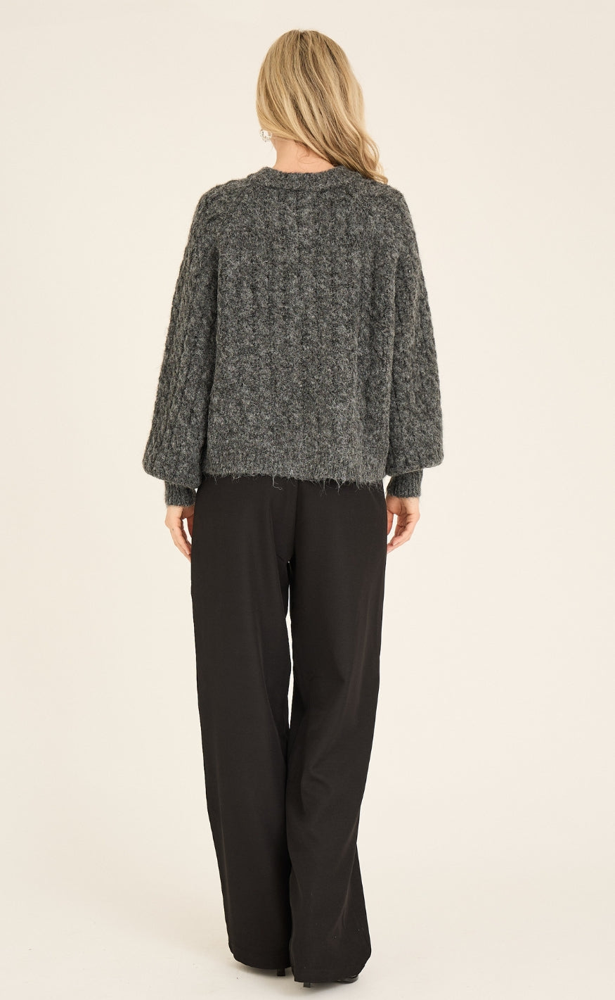 A-View Cardigan - Kabba - Dark Grey