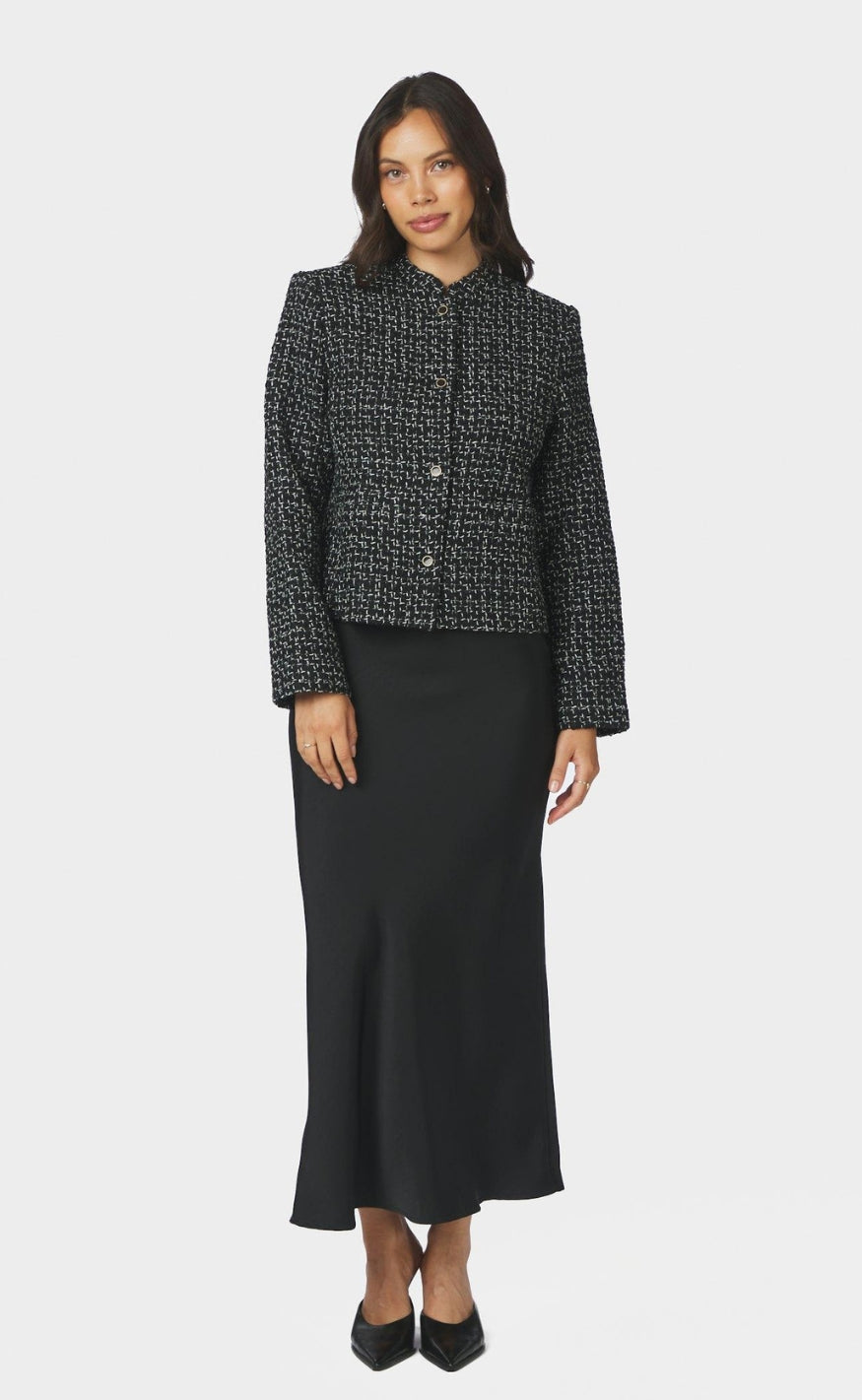 Neo Noir Jakke - Denisa Boucle - Black