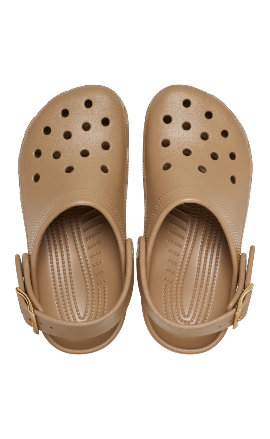 Crocs Træsko - Classic Metallic Buckle Clog - Sepia