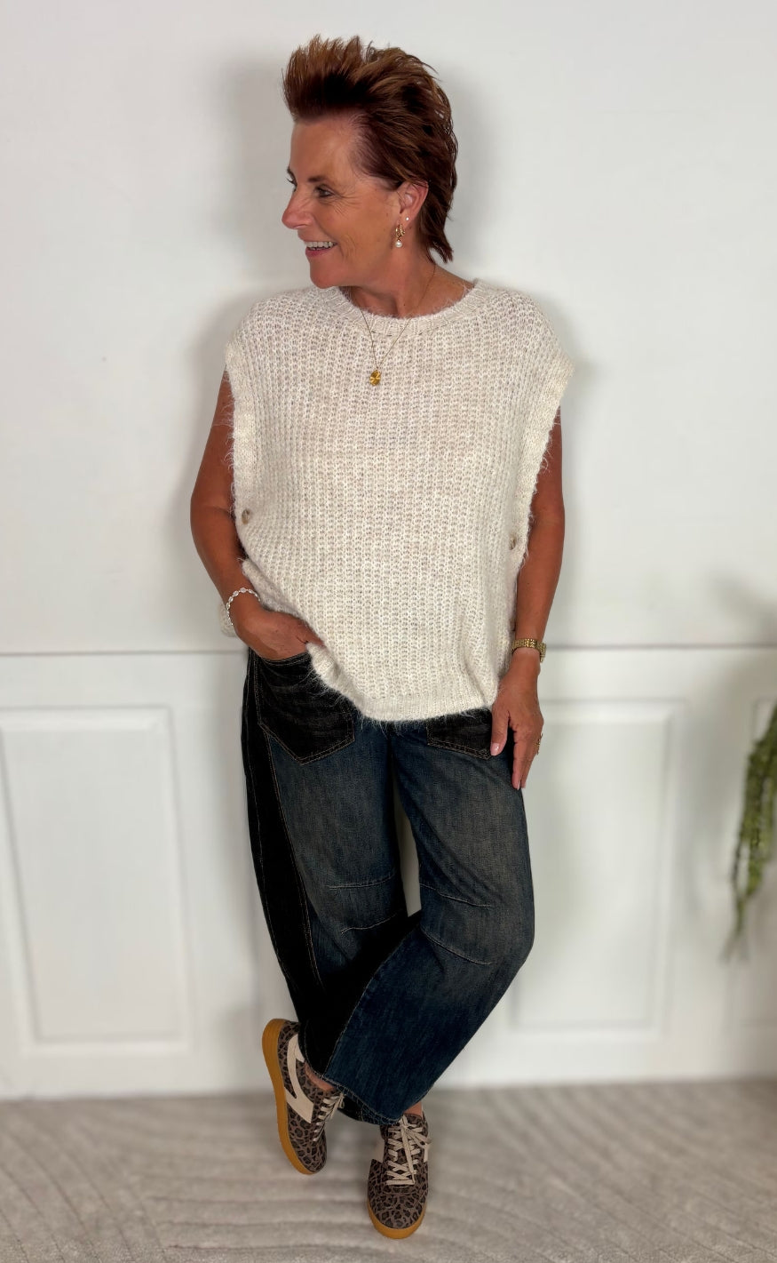 Marta Du Chateau Vest -  Coast - Beige Melange