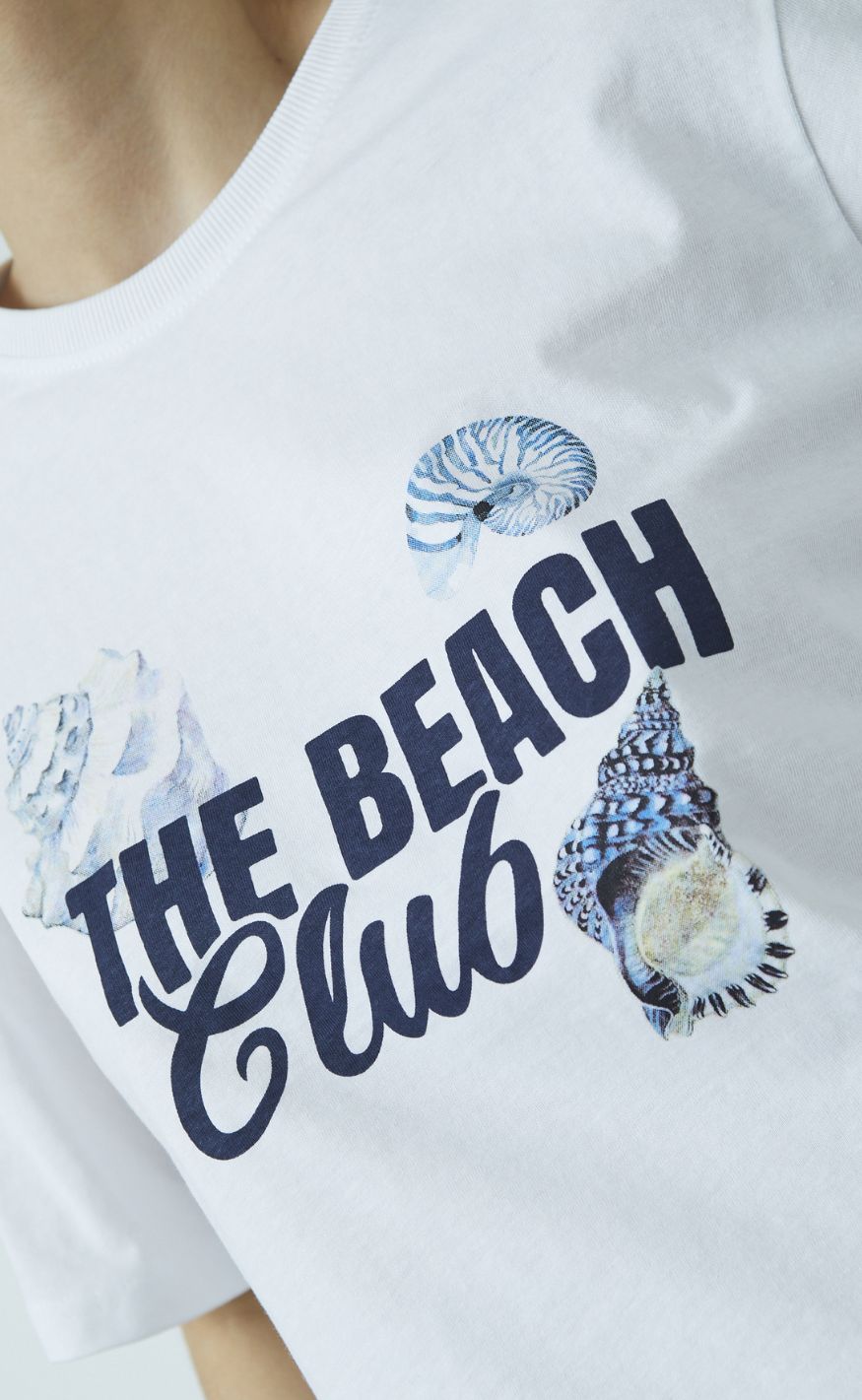 Sisters Point T-shirt - HEDA-LOOSE.SS12 - White/Navy