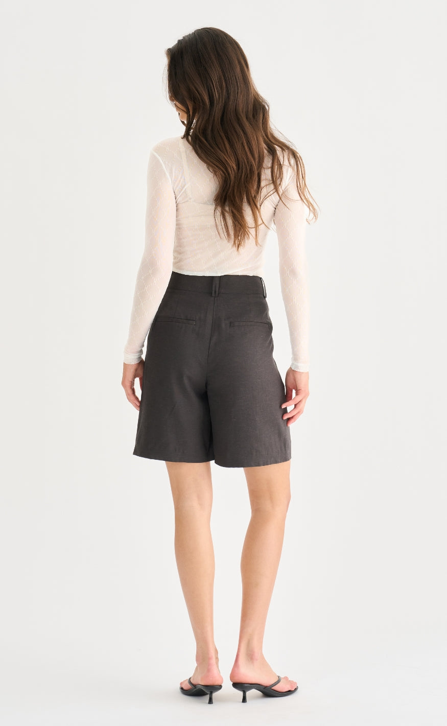 Hype The Detail Bluse - Mesh - White