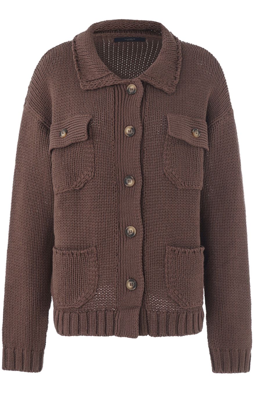 Luxzuz Cardigan - Beatriz - 795 Coffee Bean
