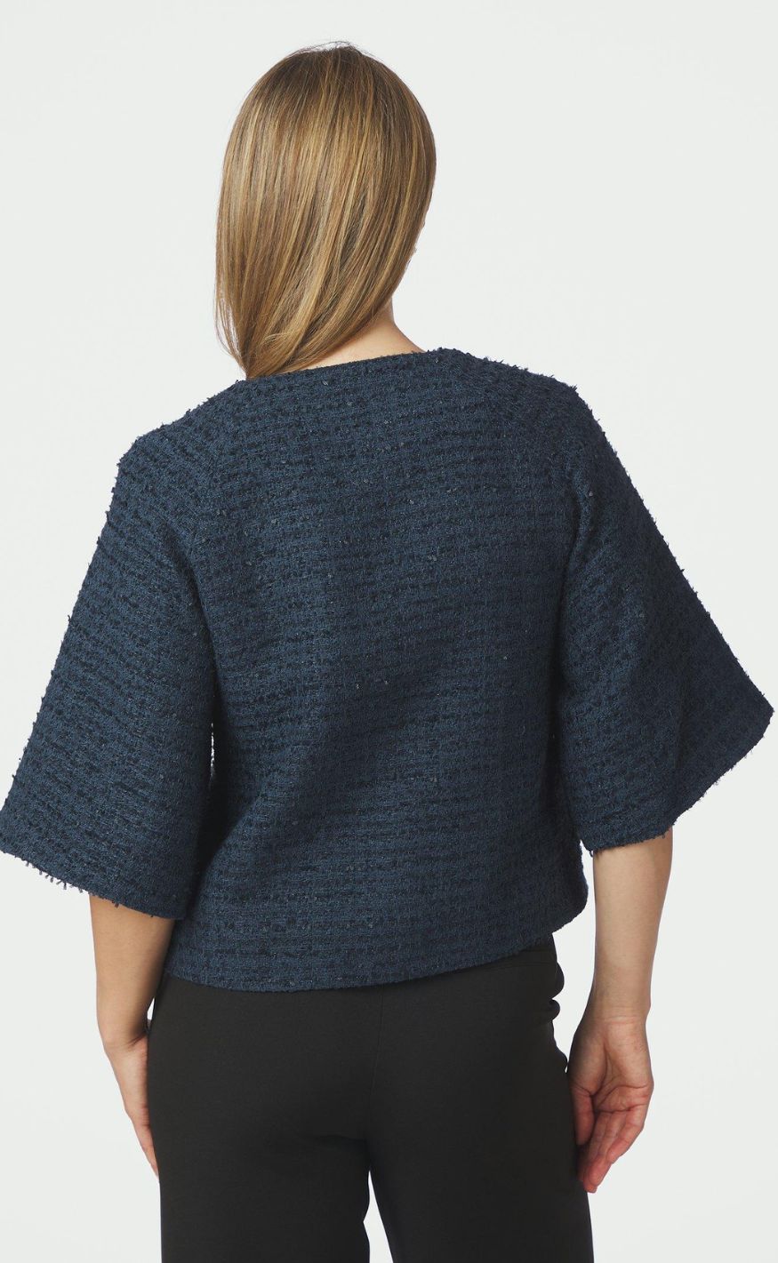 Neo Noir Jakke - Rosella Boucle Mini - Navy