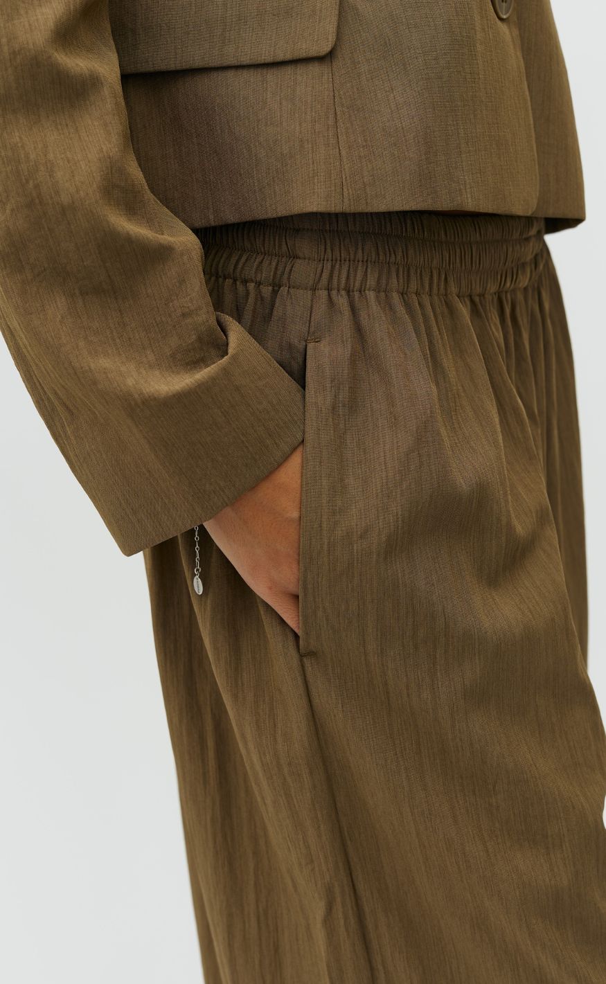 MbyM Bukser - Koons-M - Light Olive Melange