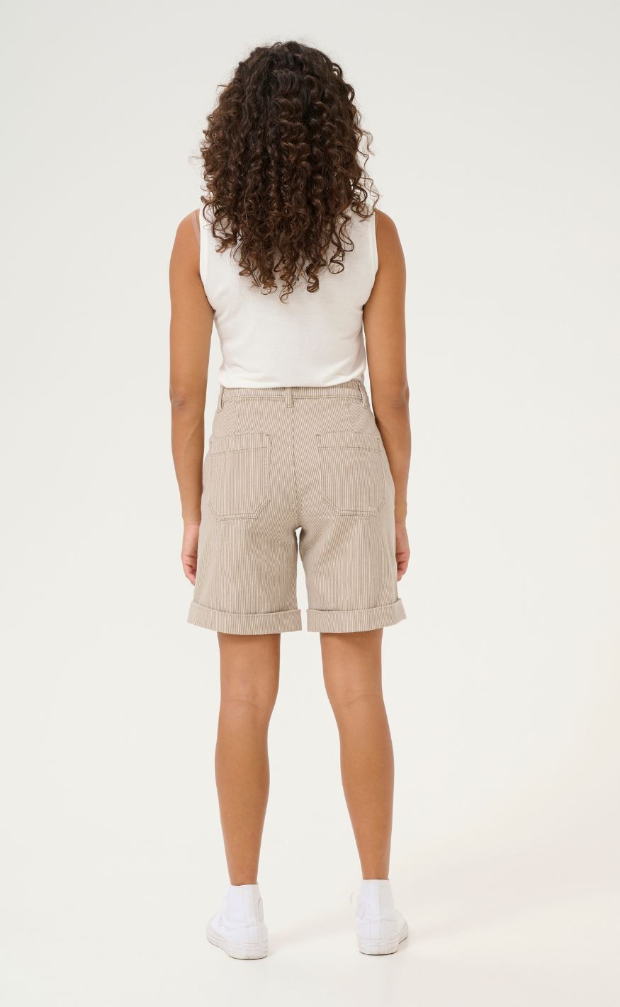 Culture Shorts - Milky - Dune/White Stripe