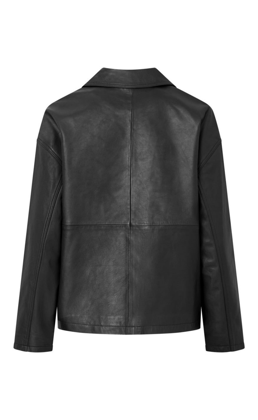 Depeche Jakke - Leah Biker - Black/Gold