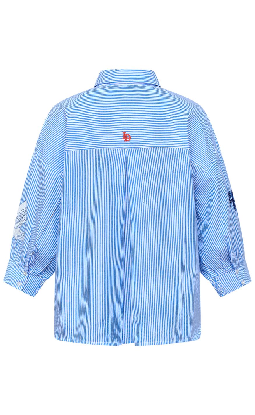 Love & Divine Skjorte - Love1604-2 - Blue Dream Stripes Emb.