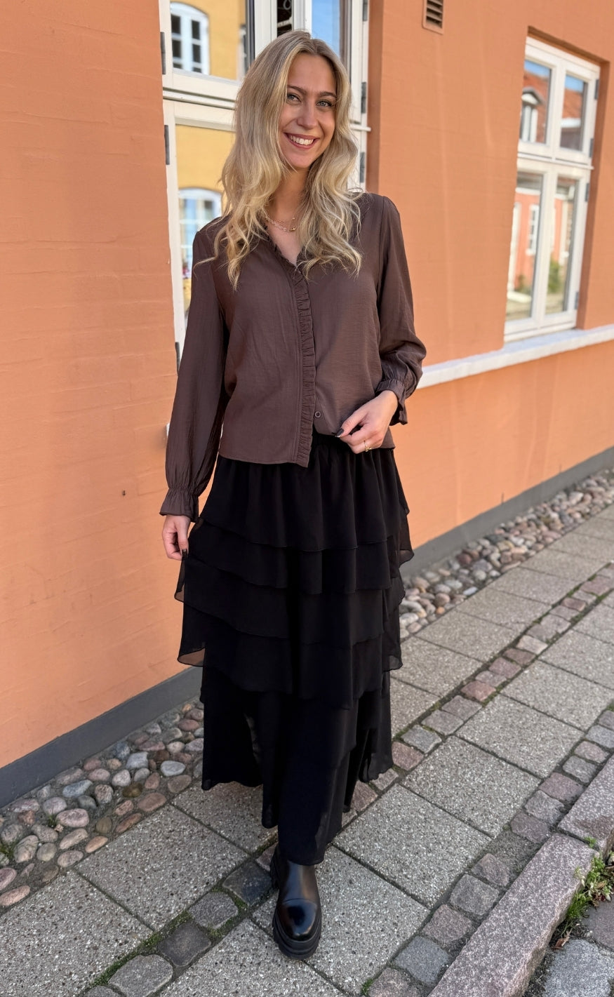 Say INA Copenhagen Skjørt - Feline Frill - Black