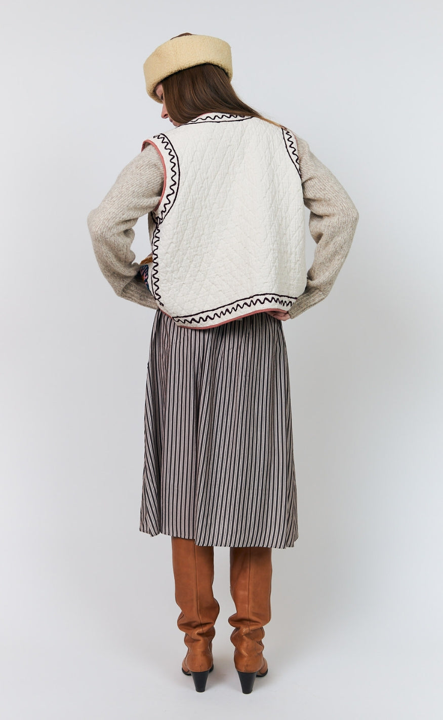 Lollys Laundry Vest - Honey - Creme