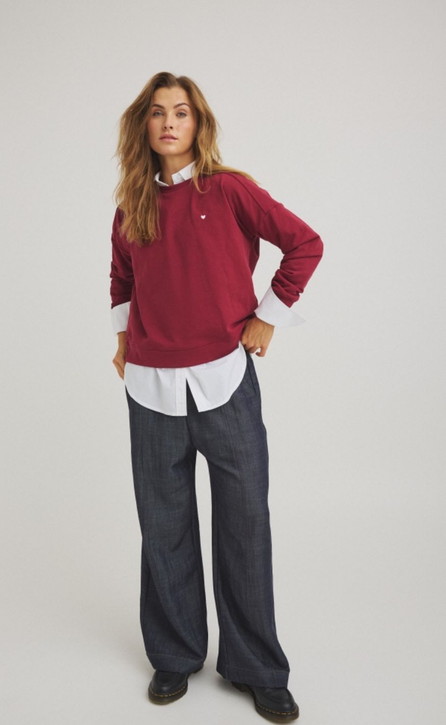 Luxzuz Sweat - Jeanie - Oxblood Cordovan