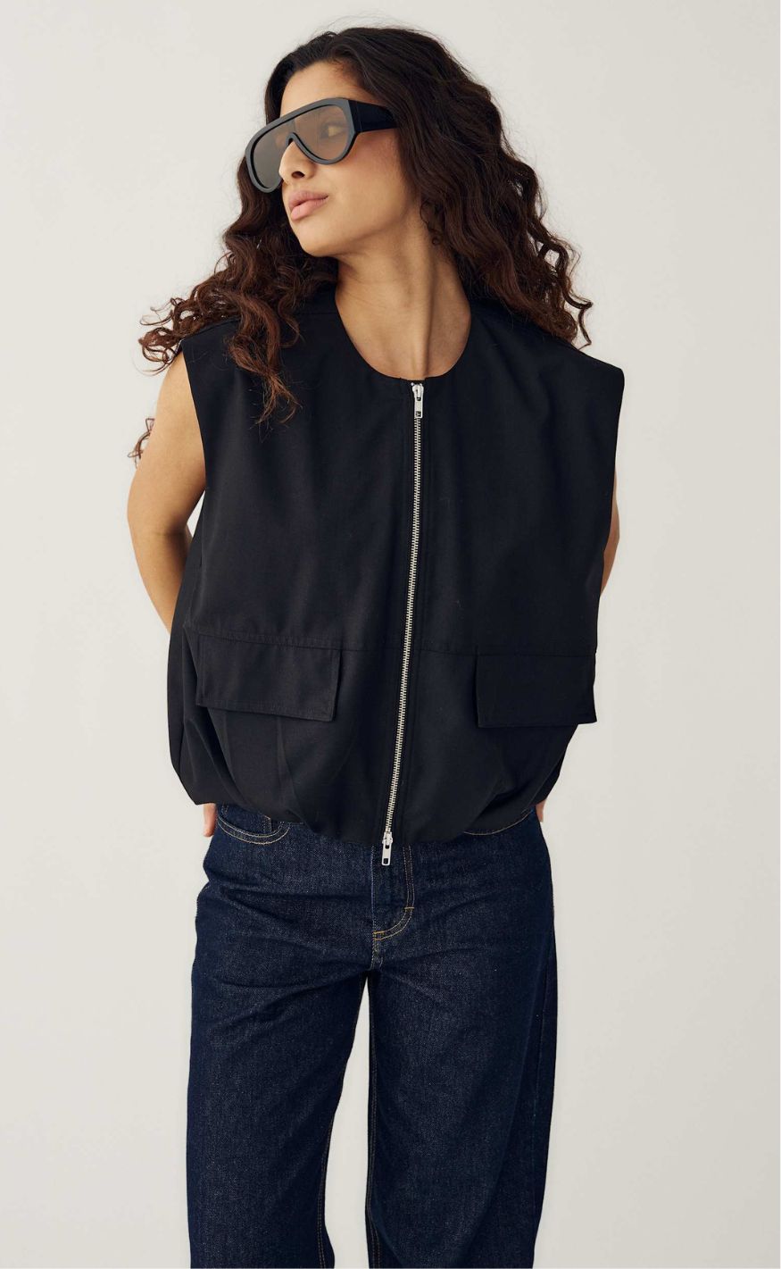 Noella Vest - Melany - Black