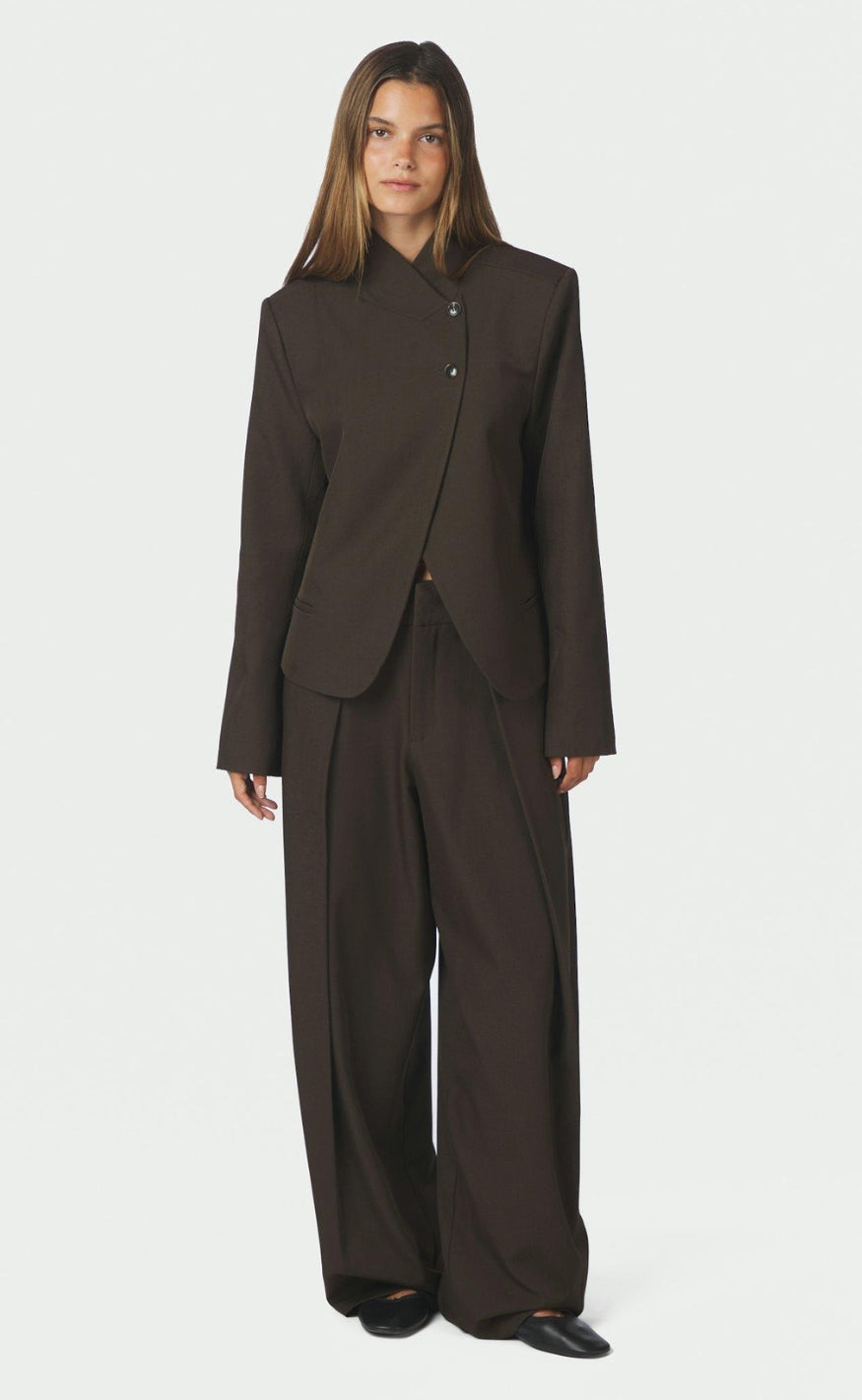 Neo Noir Blazer - Tiria Structure - Dark Brown