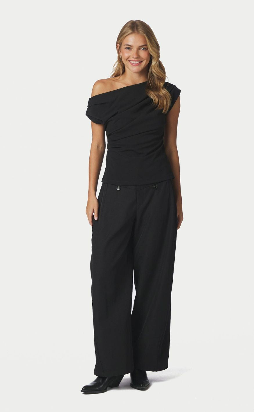 Neo Noir Topp - Mabelle Drapy - Black