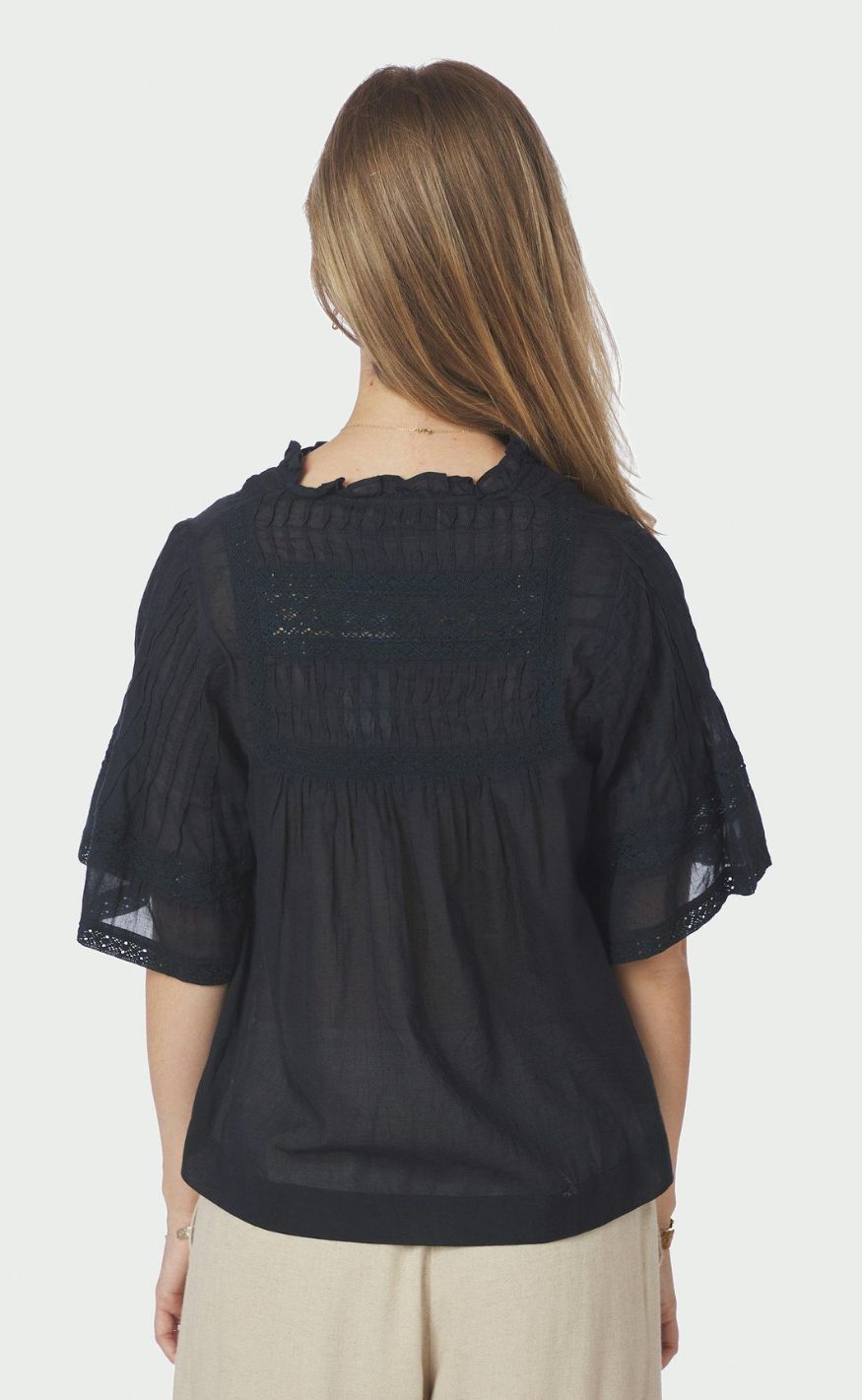 Neo Noir Bluse - Siama S Voile - Navy