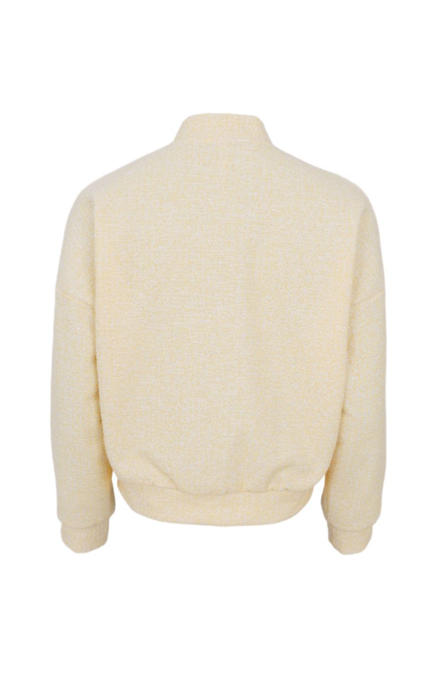 Black Colour Jakke - Suri Bomber - Lt. Yellow