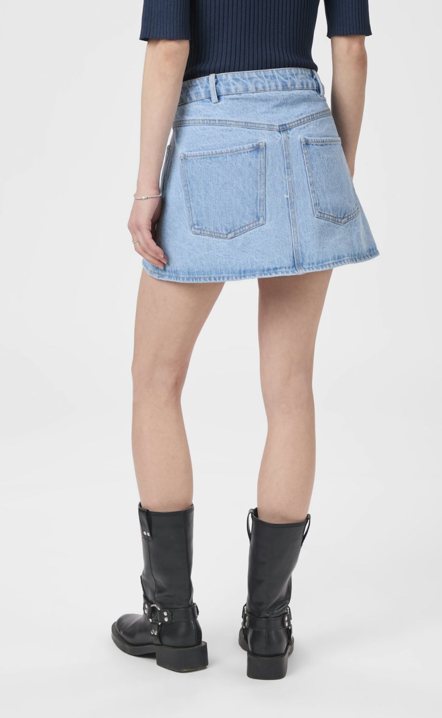 Neo Noir Skjørt - Coddie Denim - Light Blue