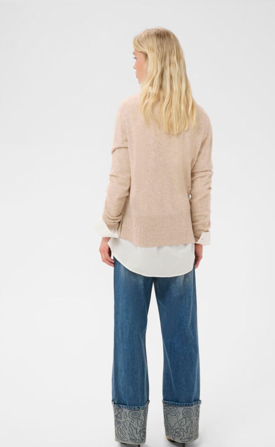Culture Pullover - Taia Arrow - Beige Melange