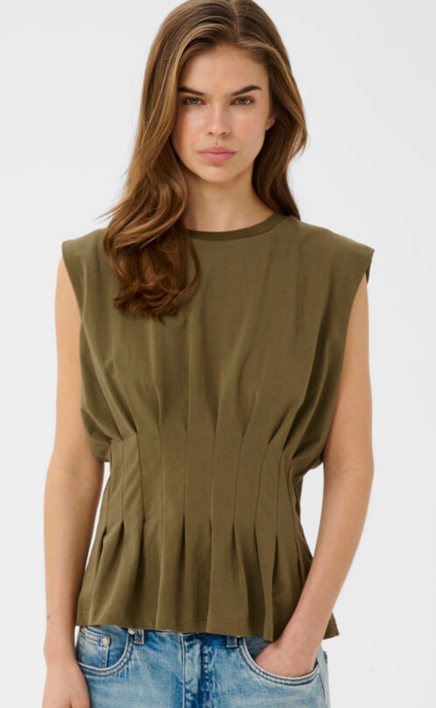 Gestuz T-Shirt - Inez - Military Olive