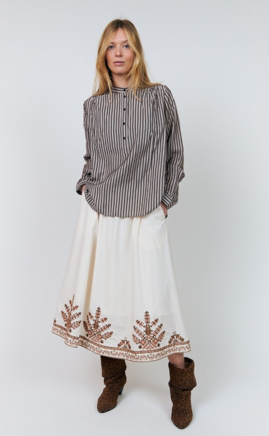 Lollys Laundry Skjorte - Lari - Beige