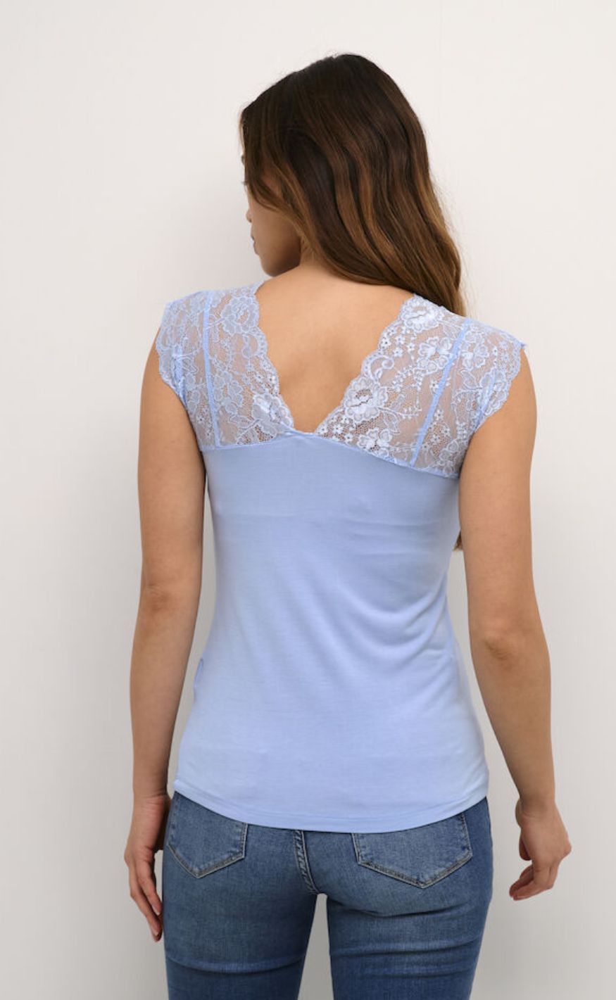 Culture Topp - Poppy Lace - Cashmere Blue