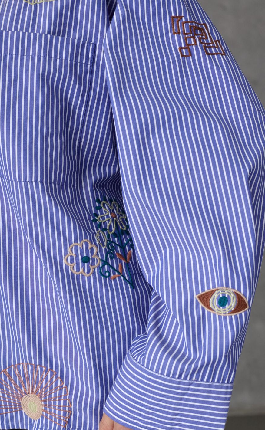 Love & Divine Skjorte - Love1555-5 - Blue Stripes
