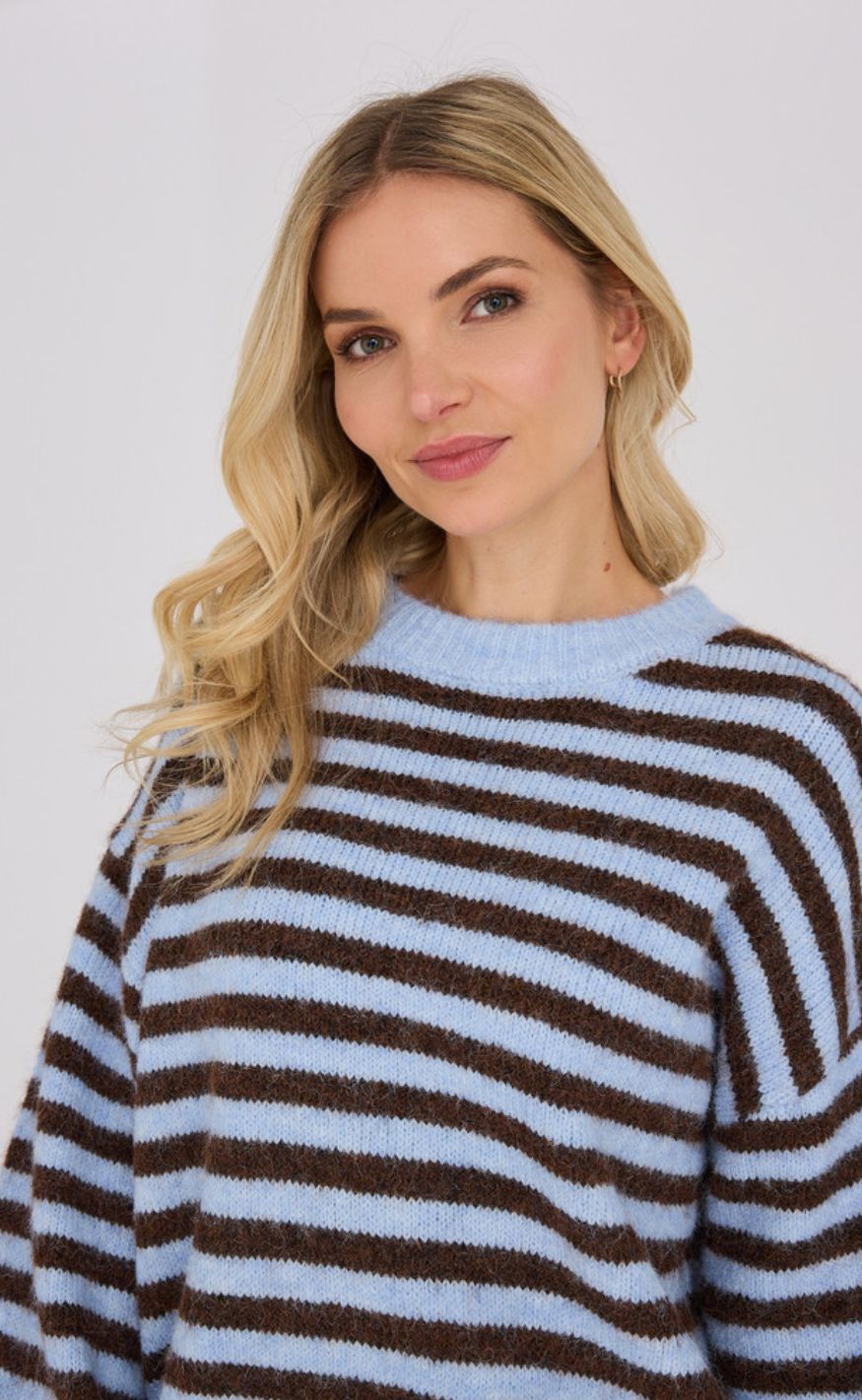 A-View Pullover - Elise - Brown/Blue