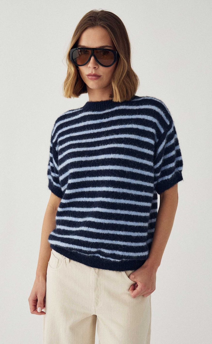 Noella Genser - Monikah - Blue Stripe