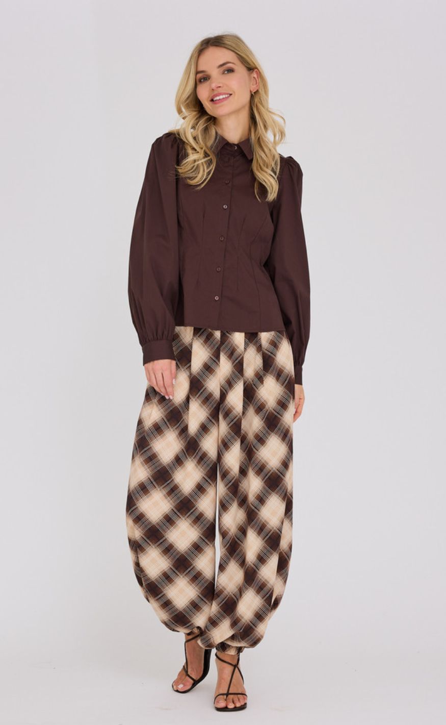 A-View Skjorte - Malika - Dark Brown