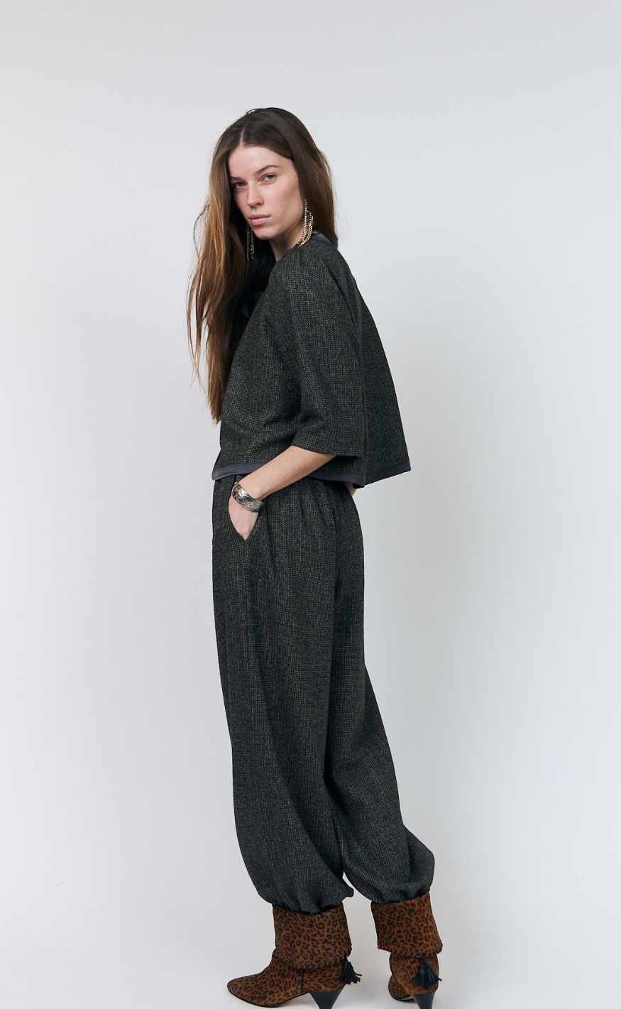 Lollys Laundry Jakke - Trine Short - Dark Mokka