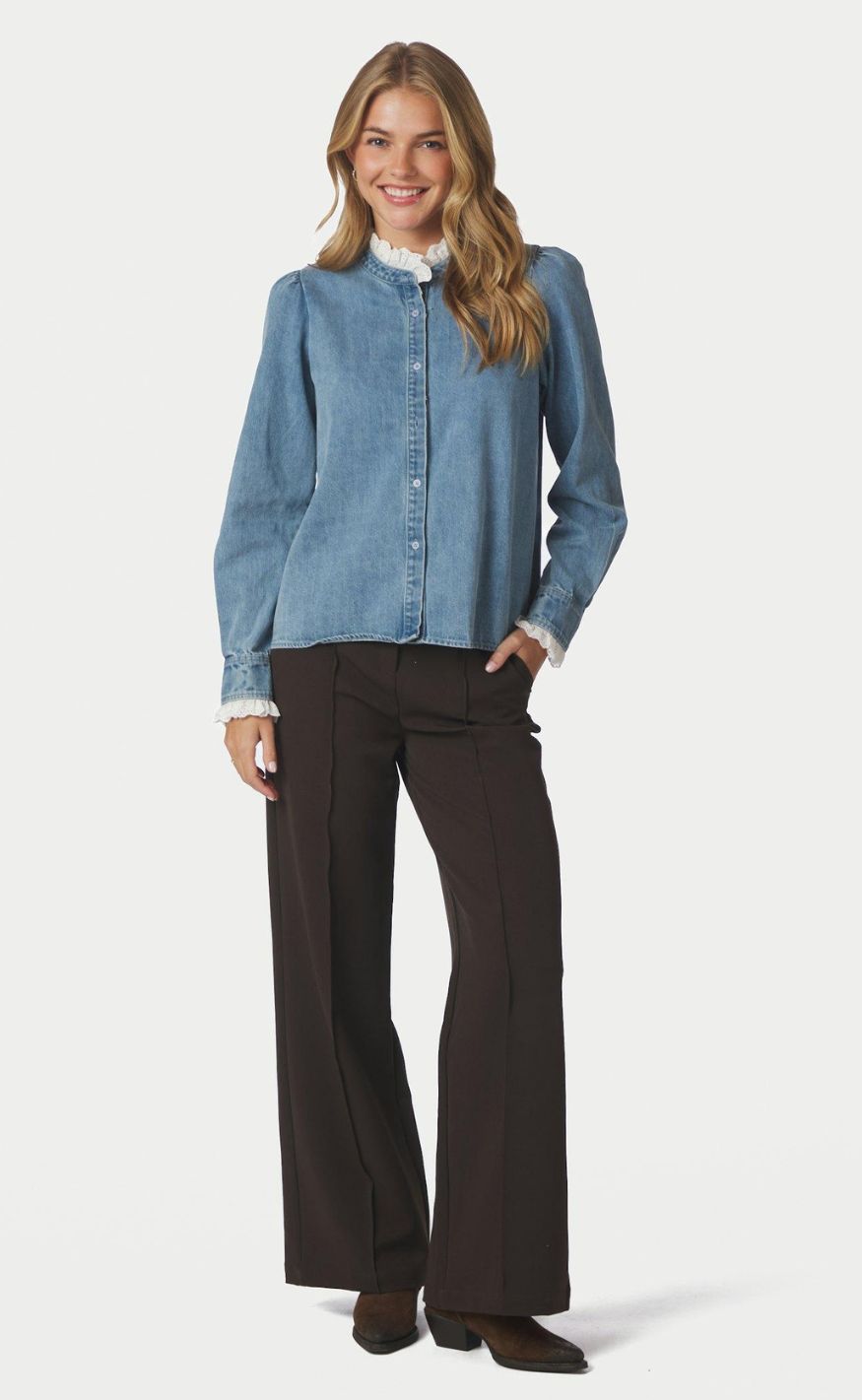 Neo Noir Skjorte - Imara Denim - Light Blue
