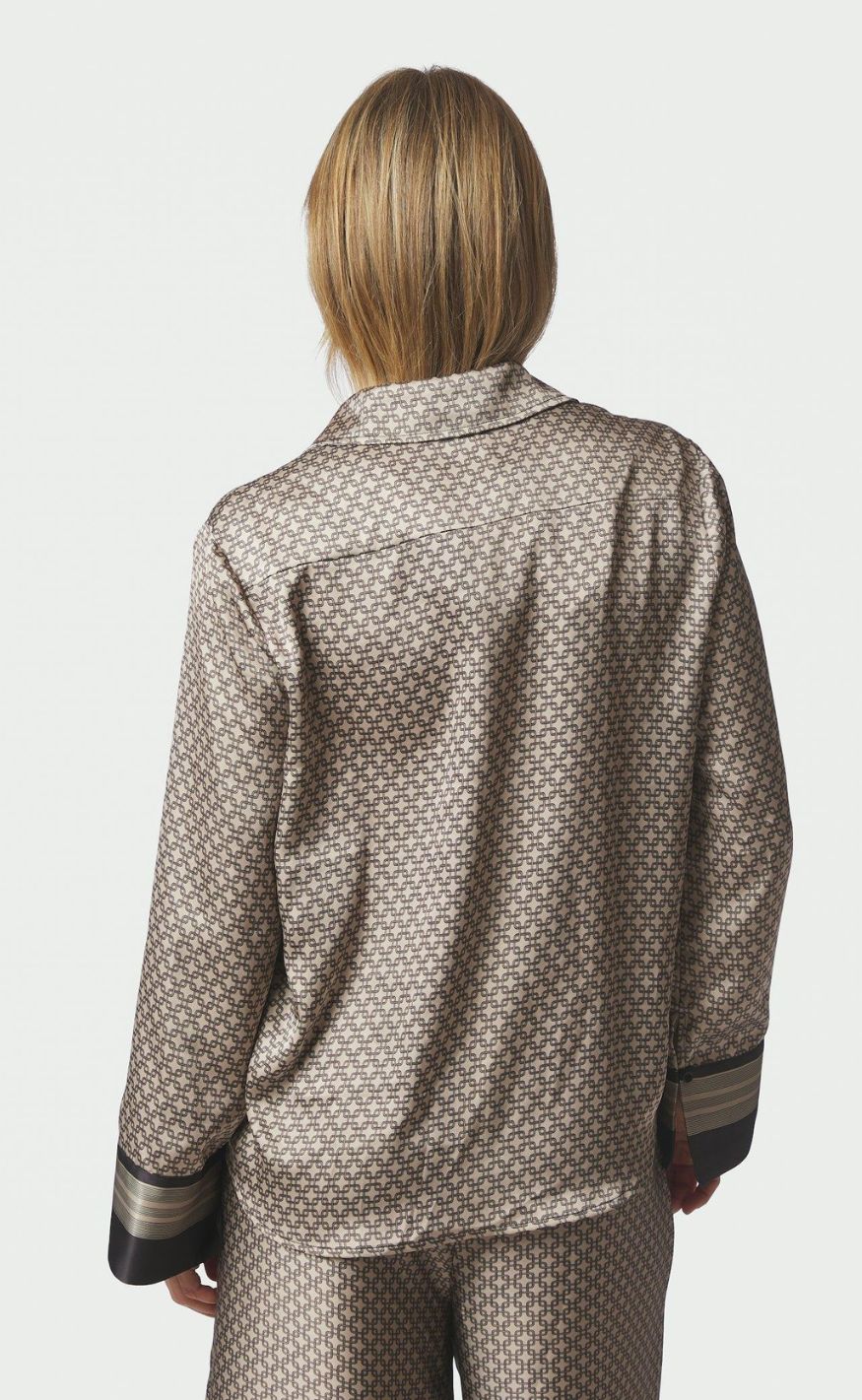 Neo Noir Skjorte - Mistan Pattern - Beige