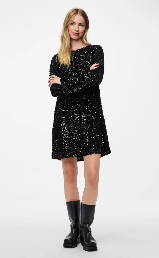 Pieces Kjole - Kam - Black