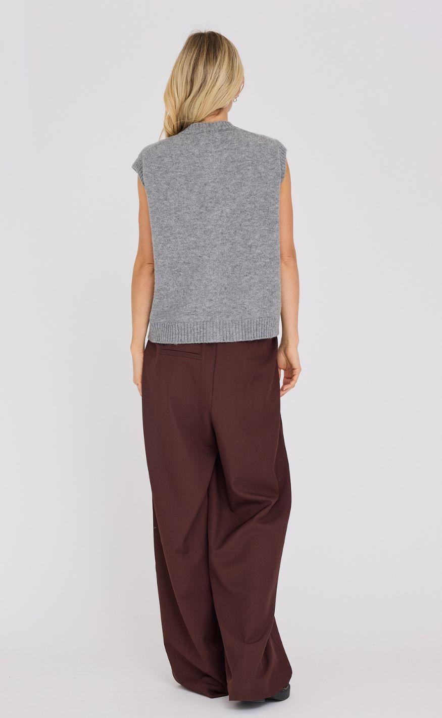 A-View Vest - Rena - Medium Grey Melange