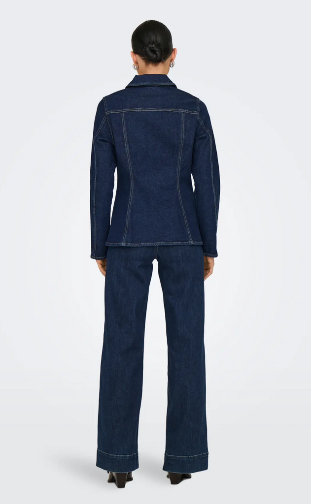 ONLY Skjorte - Elle - Dark Blue Denim