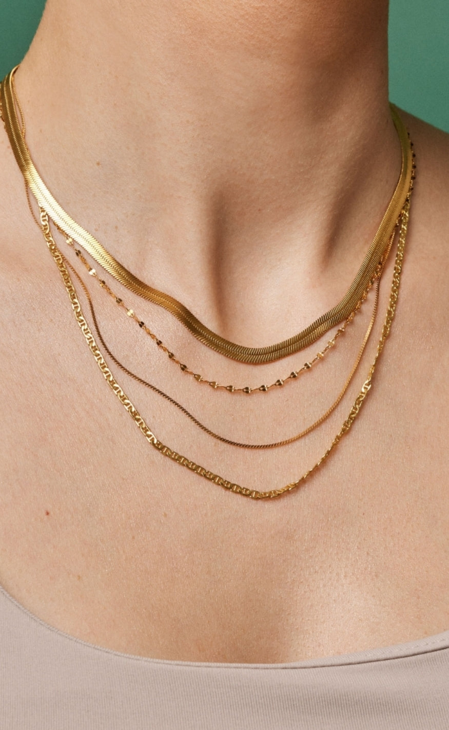 ENAMEL Copenhagen Halskjede - Carla - Gold Colour