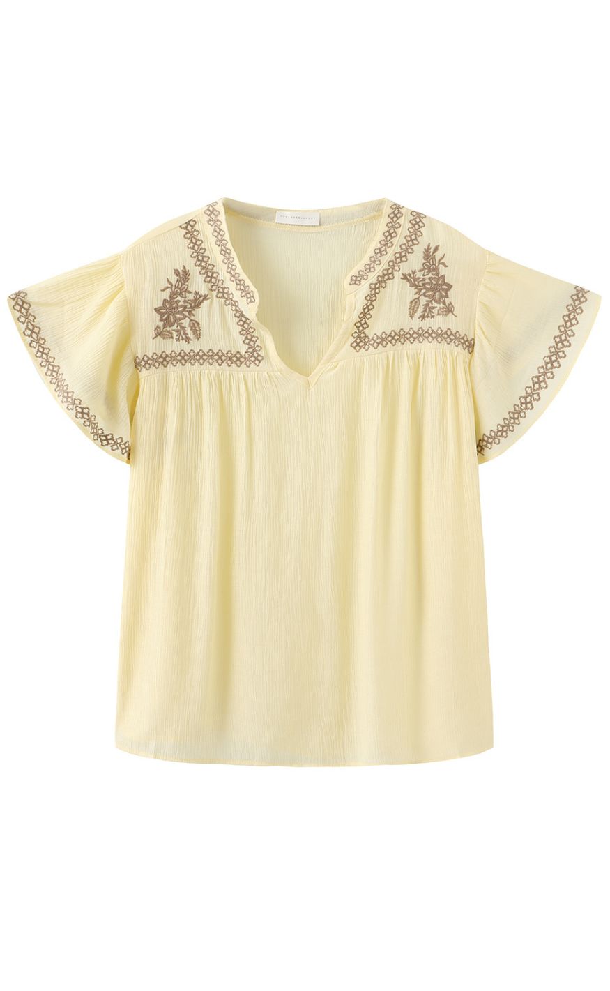 Luxzuz Bluse - Vika - Soft Yellow 1029